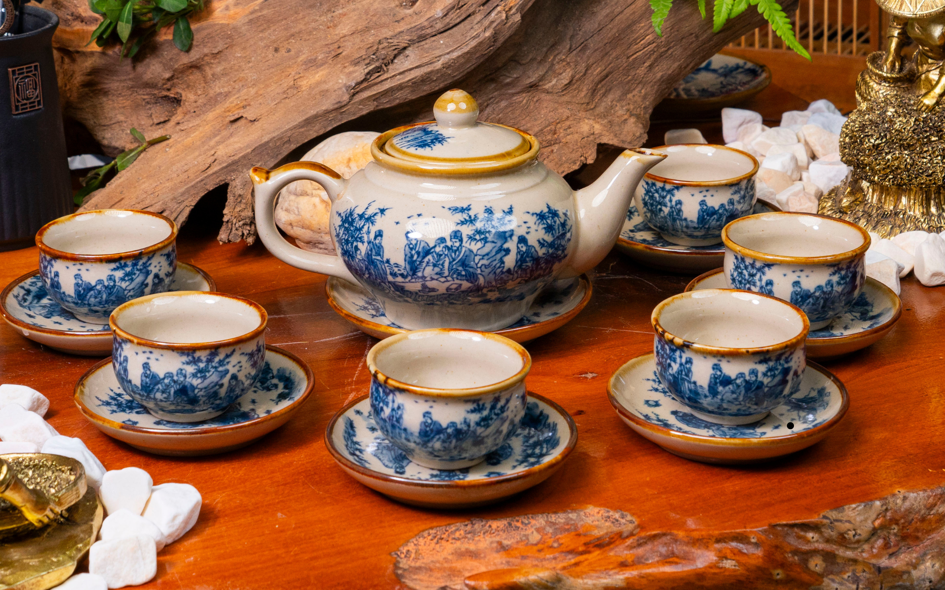 TRÀ CỤ & <br>ẤM CHÉN