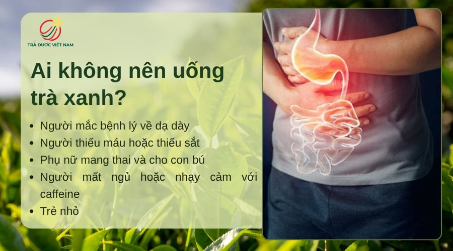 Nhóm người không nên uống trà xanh