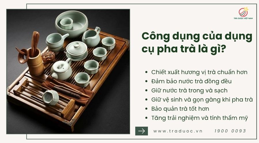 Dụng cụ pha trà giúp trải nghiệm thưởng trà trọn vẹn hơn