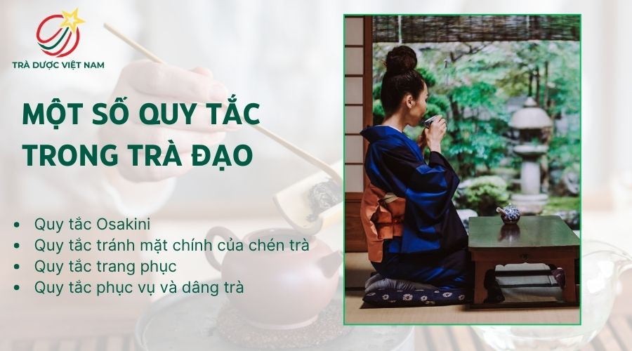 Quy tắc Osakini và cách xoay chén là hai nghi lễ tiêu biểu trong trà đạo Nhật