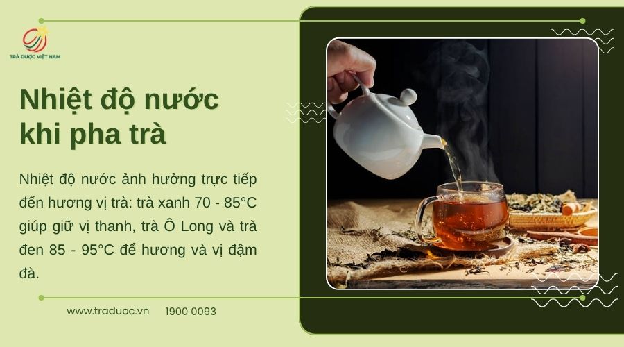 Trong bí quyết pha trà, nhiệt độ nước quyết định trực tiếp hương và vị trà