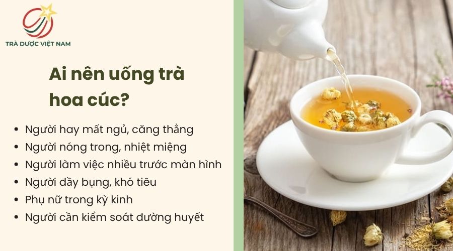Đối tượng phù hợp sử dụng trà hoa cúc