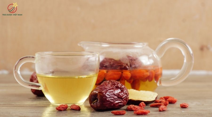 Trà táo đỏ kỷ tử hỗ trợ an thần, cải thiện giấc ngủ