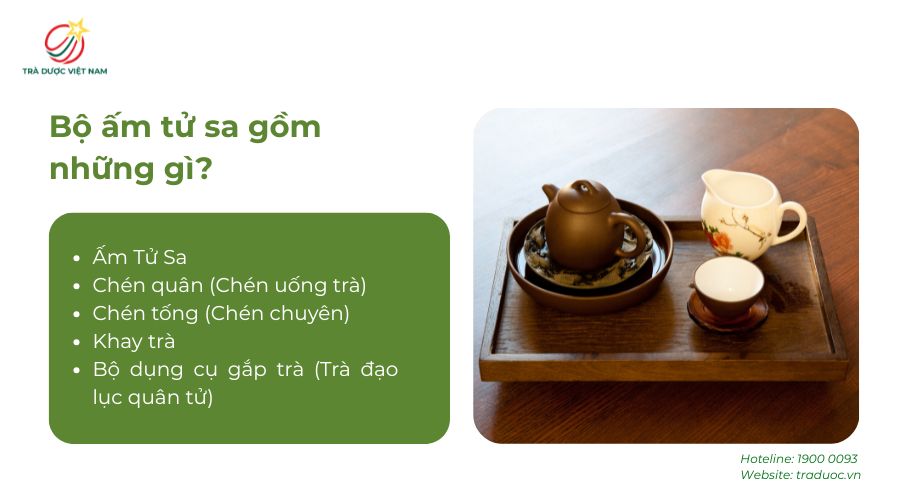 Bộ ấm Tử Sa giúp đảm bảo hương vị trà đồng đều và dễ kiểm soát
