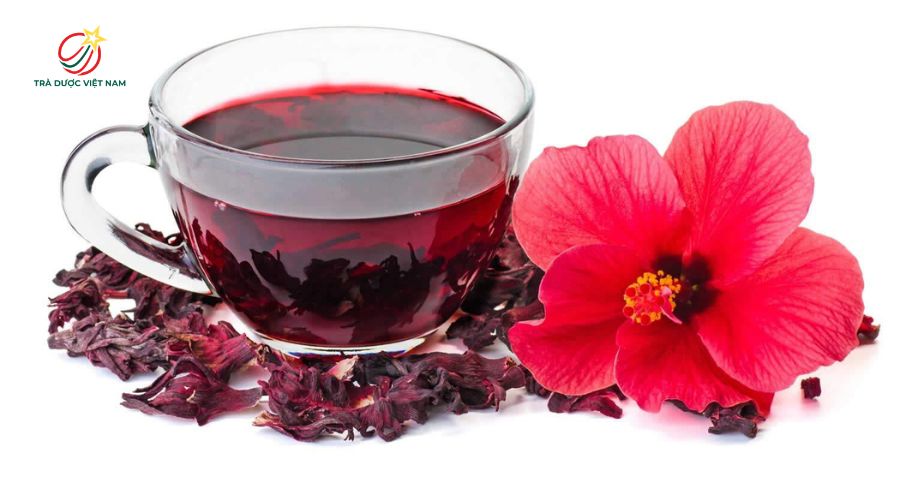 Uống trà dâm bụt buổi sáng giúp thanh nhiệt, sáng da