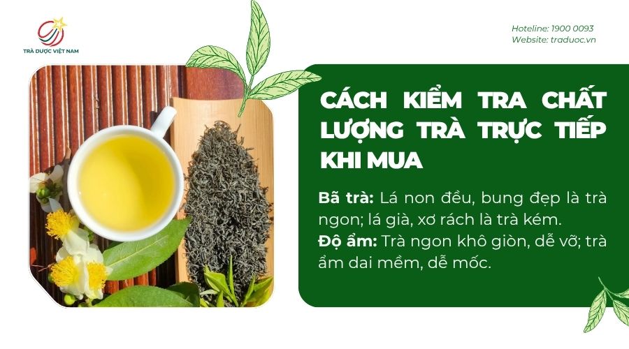 Những cách để bạn có thể kiểm tra chất lượng trà khi mua