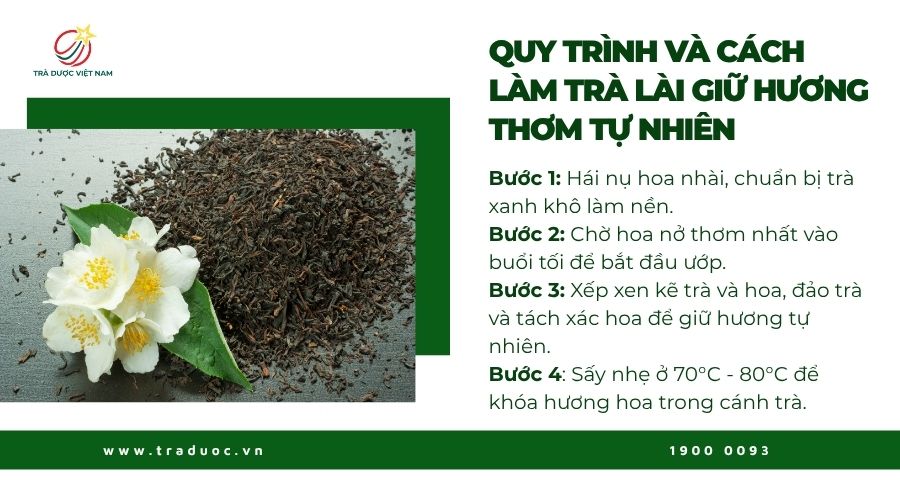 Cách làm trà lài để giữ hương tự nhiên