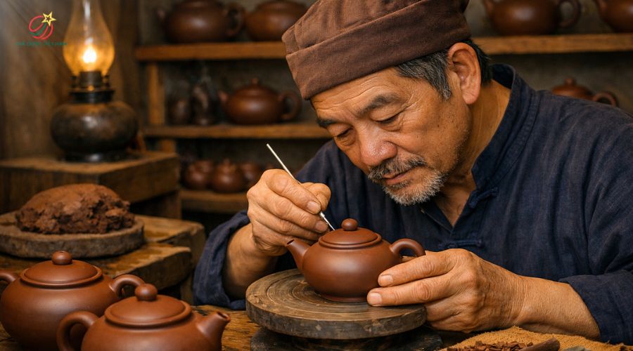 Đây là loại ấm có nhiều nét khác biệt