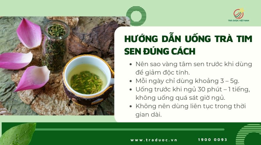 Uống trà tim sen đúng cách sẽ mang đến nhiều lợi ích cho sức khỏe