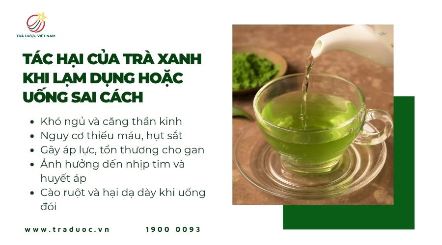 Uống trà xanh sai cách có thể gây ảnh hưởng đến sức khỏe