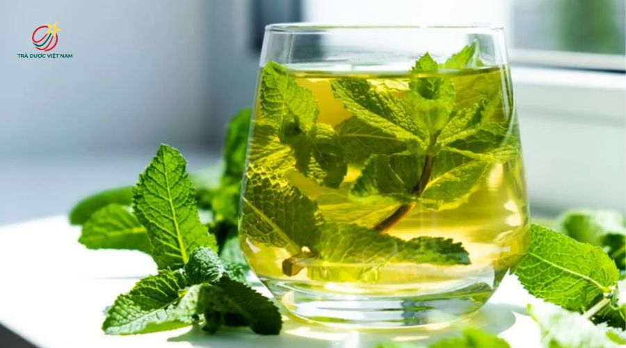 Trà bạc hà túi lọc với hương thơm the mát, thư giãn tinh thần.