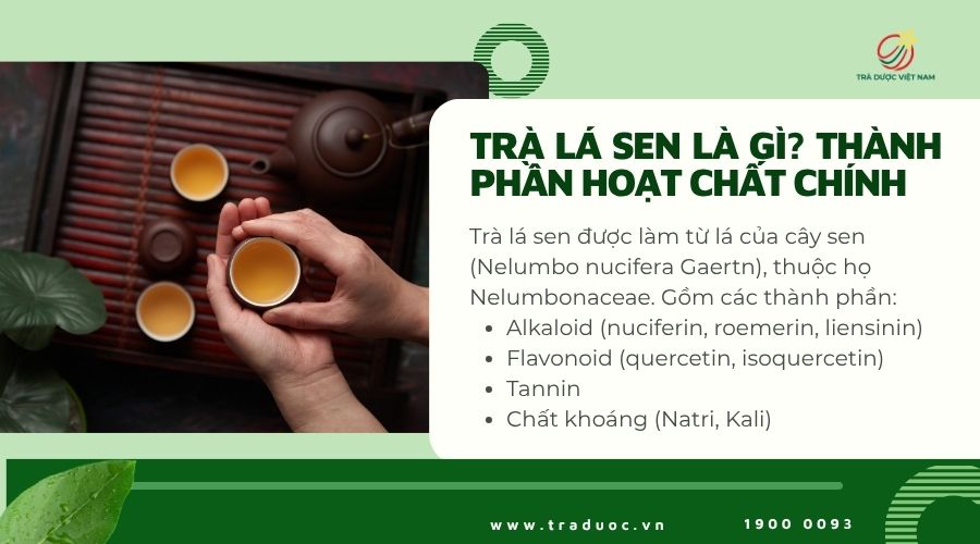 Trà lá sen được làm từ lá của cây sen