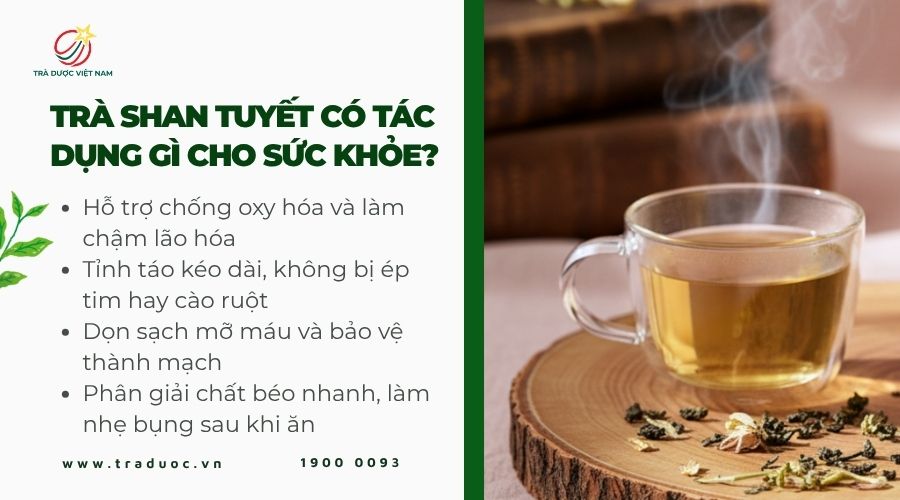 Công dụng trà Shan Tuyết đối với sức khỏe người dùng