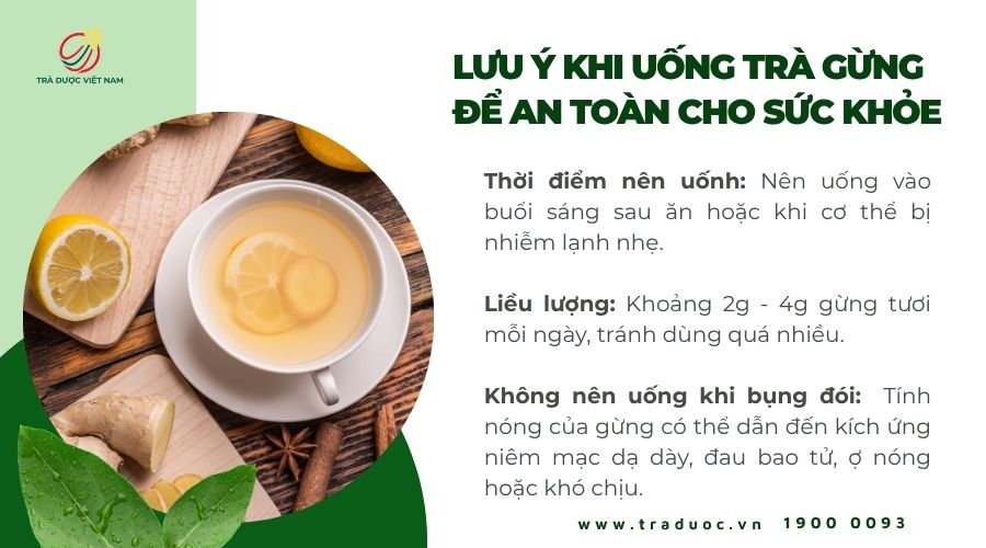 Cách uống trà gừng giúp tốt cho sức khỏe