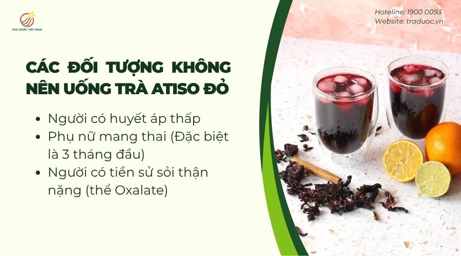 Những đối tượng không nên dùng trà Atiso đỏ