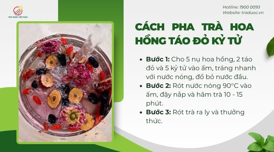 Cách pha trà dưỡng nhan đơn giản tại nhà