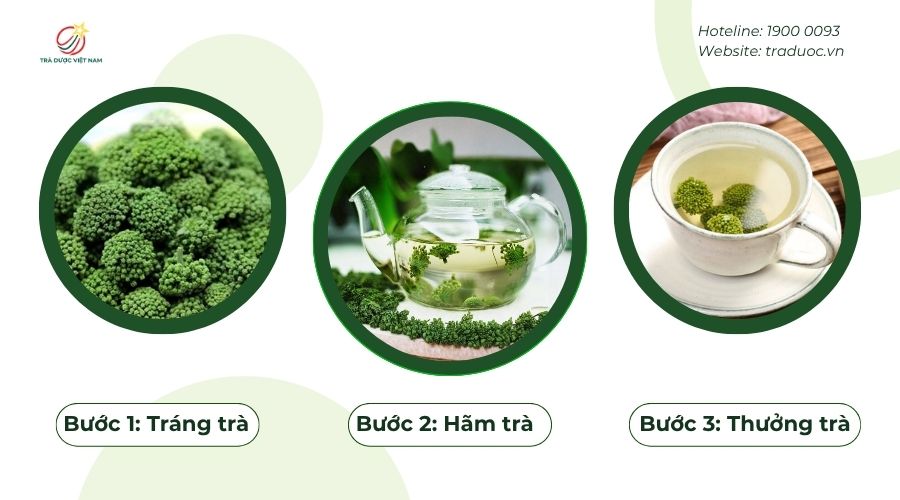 Hướng dẫn các bước pha trà nụ hoa tam thất để giữ dưỡng chất