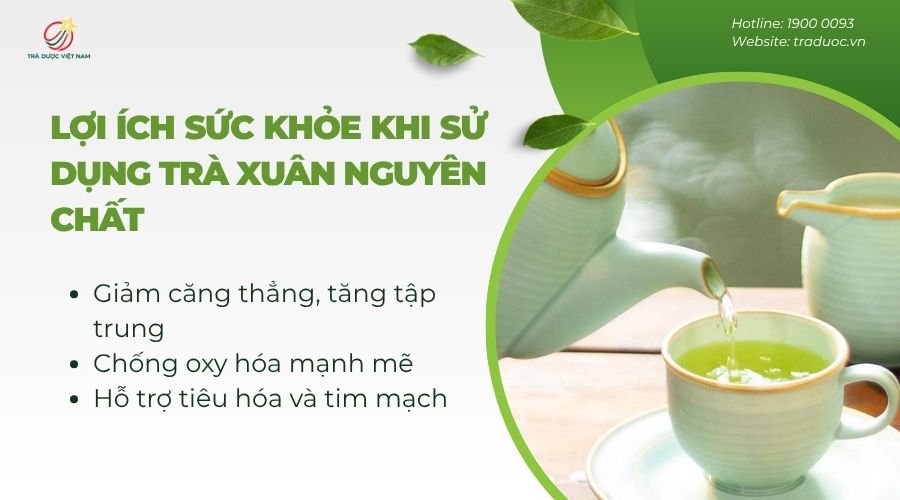 Uống trà vụ xuân mang lại những lợi ích thiết thực cho sức khỏe