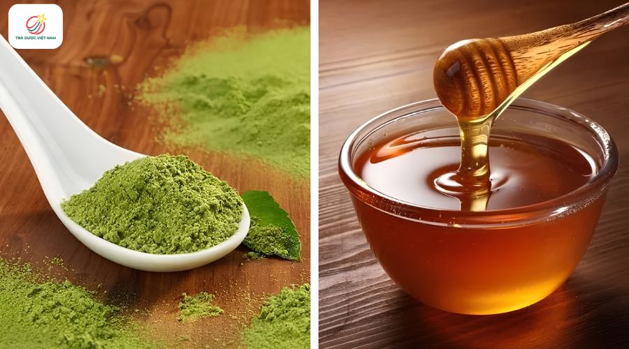 Trà xanh và mật ong giúp giảm viêm, hỗ trợ làm dịu mụn