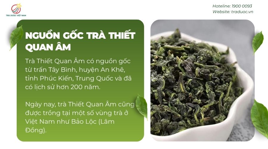 Trà Thiết Quan Âm thanh có nguồn gốc từ Trung Quốc