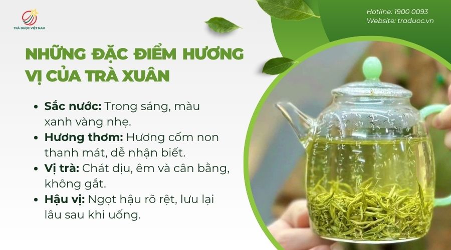 Trà xuân mang những đặc điểm khác biệt so với các loại trà khác